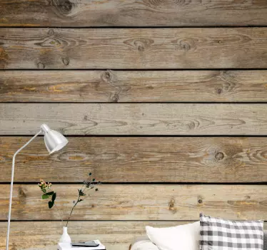 Various different wooden planks vinyl print wall sticker - TenStickers