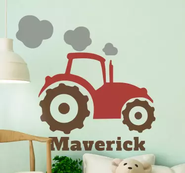 Vehicle sticker tractor silhouette design - TenStickers