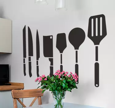 vintage kitchen set  kitchen decal - TenStickers
