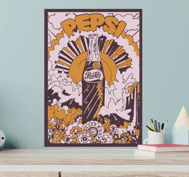 Vintage soda artwork object sticker - TenStickers