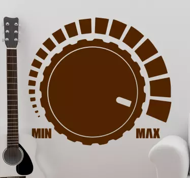 Volume Button Music  musical decal - TenStickers
