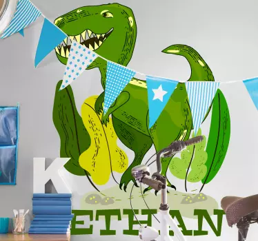 Wall sticker customizable dinosaur design - TenStickers