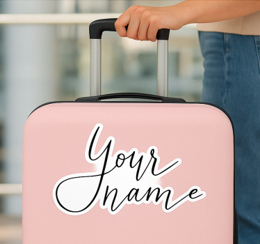 Wall sticker elegant font custom name - TenStickers