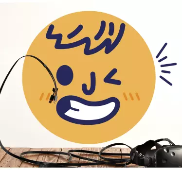 Wall sticker happy smiley face - TenStickers