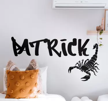 Wall sticker personalized scorpion design - TenStickers