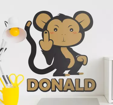 Wall sticker playful character gesture - TenStickers