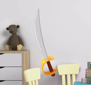 Wall sticker whimsical play sword - TenStickers