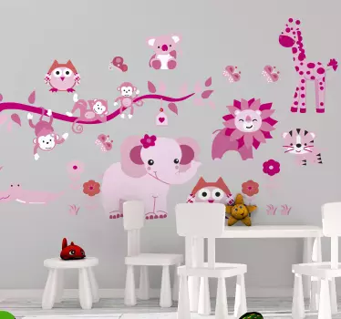 Wall stickers for kid adorable creature collection - TenStickers