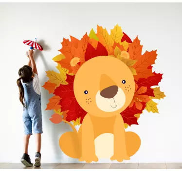 Wall stickers for kid adorable lion design - TenStickers