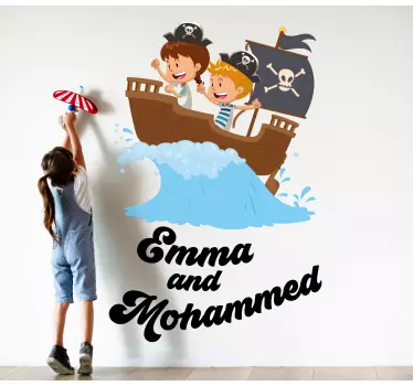 Wall stickers for kid buccaneer ship adventure - TenStickers