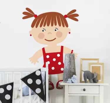 Wall stickers for kid charming woman silhouette - TenStickers