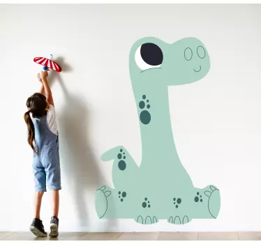 Wall stickers for kid cheerful moving dinosaur - TenStickers