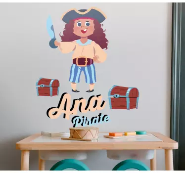 Wall stickers for kid cheerful pirate character - TenStickers