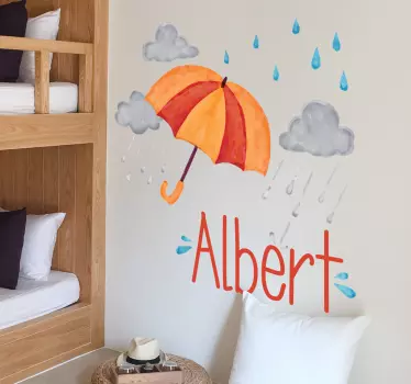 Wall stickers for kid colorful umbrella design - TenStickers