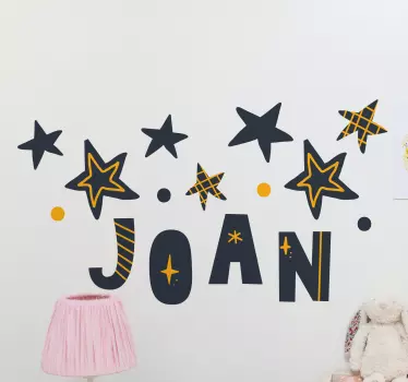 Wall stickers for kid custom star design - TenStickers