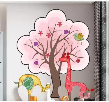 Wall stickers for kid cute animal scene - TenStickers