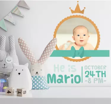 Wall stickers for kid cute baby announcement - TenStickers