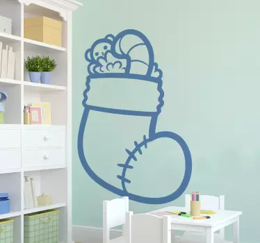 Wall stickers for kid cute stocking illustration - TenStickers