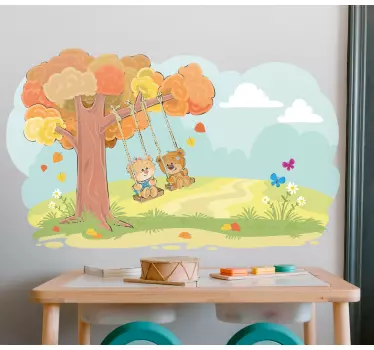 Wall stickers for kid cute teddy bears - TenStickers