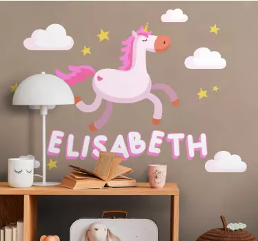 Wall stickers for kid cute unicorn animation - TenStickers
