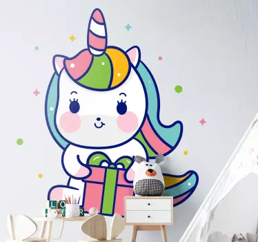 Wall stickers for kid cute unicorn gift - TenStickers