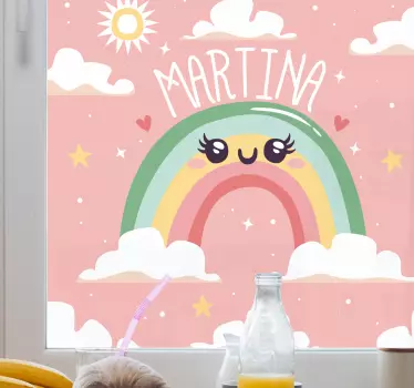 Wall stickers for kid happy rainbow design - TenStickers