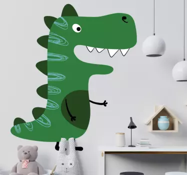 Wall stickers for kid joyful dinosaur figure - TenStickers