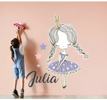 Wall stickers for kid little princess design - TenStickers
