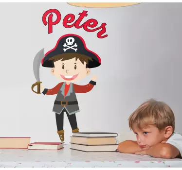 Wall stickers for kid pirate character art - TenStickers