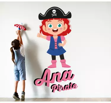 Wall stickers for kid pirate character theme - TenStickers