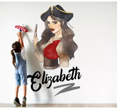 Wall stickers for kid pirate girl art - TenStickers
