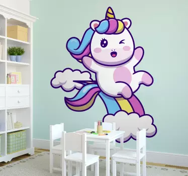 Wall stickers for kid playful unicorn icon - TenStickers