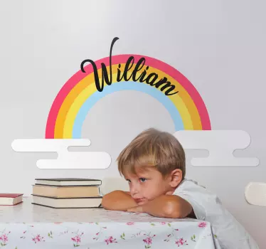 Wall stickers for kid rainbow personalized decor - TenStickers