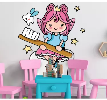 Wall stickers for kid tooth fairy character - TenStickers