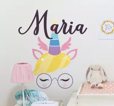 Wall stickers for kid unicorn personalized charm - TenStickers