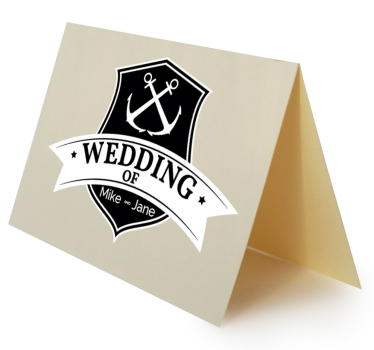 Wedding sticker customizable anchors - TenStickers