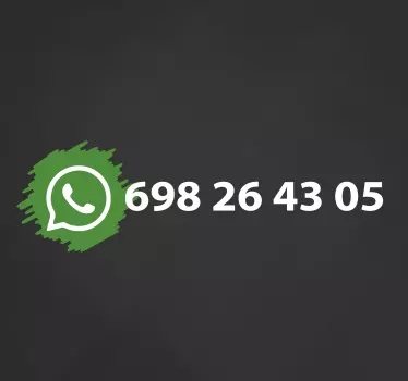 whatsapp social media logo sign sticker - TenStickers