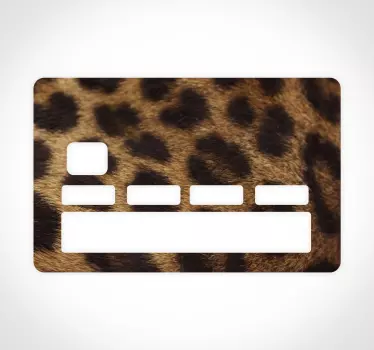 wild animal credit card sticker - TenStickers