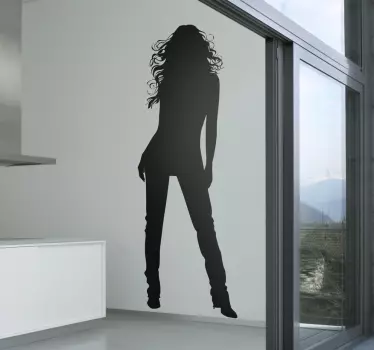 Woman Silhouette Sticker - TenStickers