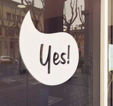 Yes Decorative Stickers - TenStickers