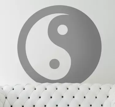 Ying Yang Wall Sticker - TenStickers