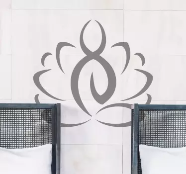 Yoga iconography wall decal - TenStickers