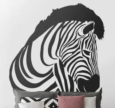 Zebra wild animal sticker - TenStickers