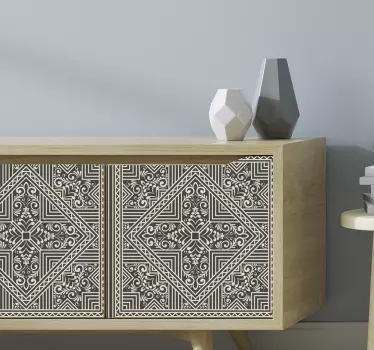 Zentangle styled ornament decals for furniture - TenStickers