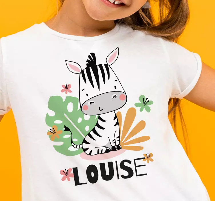 Beautiful Zebra for kids Kids t-shirt - TenStickers