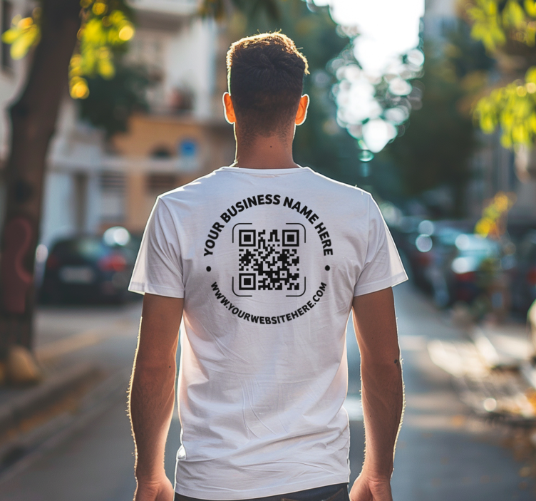  QR code for Business t-shirt - TenStickers