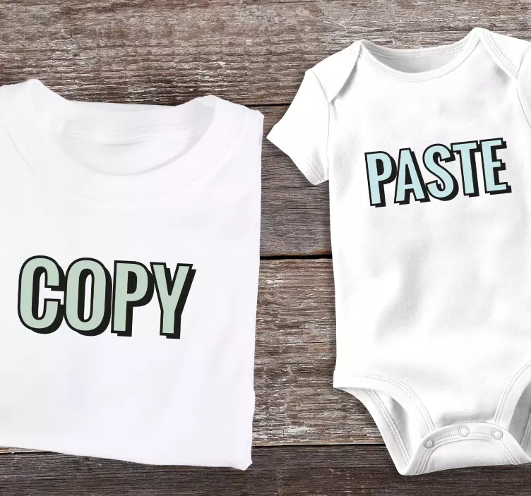 Copy Paste  Father and son shirt - TenStickers