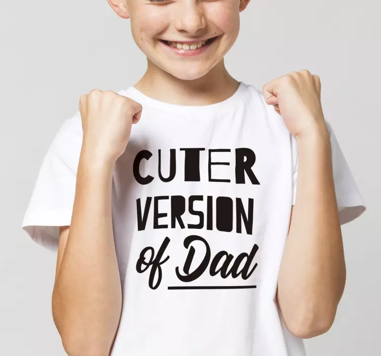 Cuter version father and son t-shirts - TenStickers