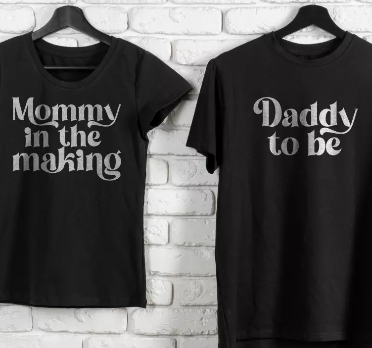 Mommy in the making Couple t shirts - TenStickers
