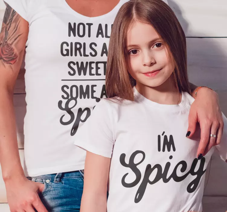 Not all girls are sweets Mother daughter shirt - TenStickers